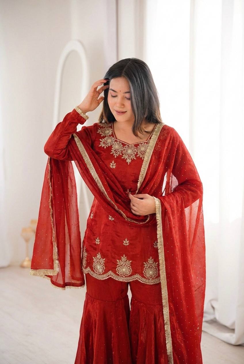 Royal Zarkan Diamond & Sequence Embroidery Festive Collection