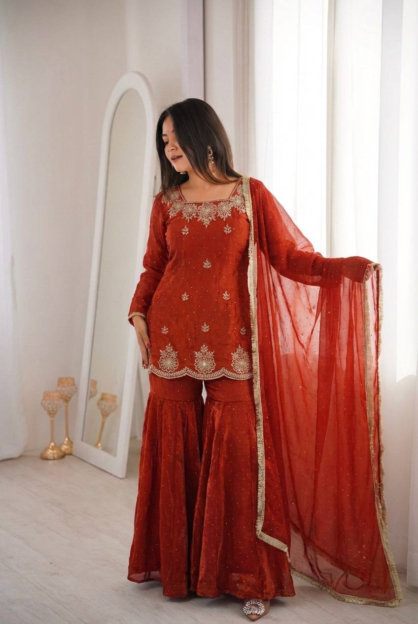 Royal Zarkan Diamond & Sequence Embroidery Festive Collection