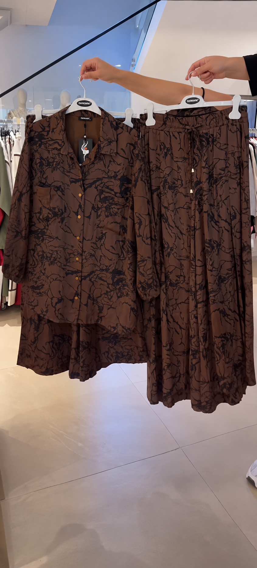 Mocha Noir Printed Co-ord Set