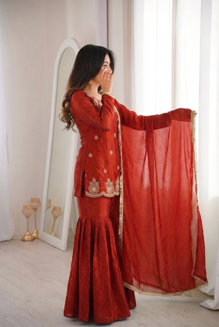 Royal Zarkan Diamond & Sequence Embroidery Festive Collection