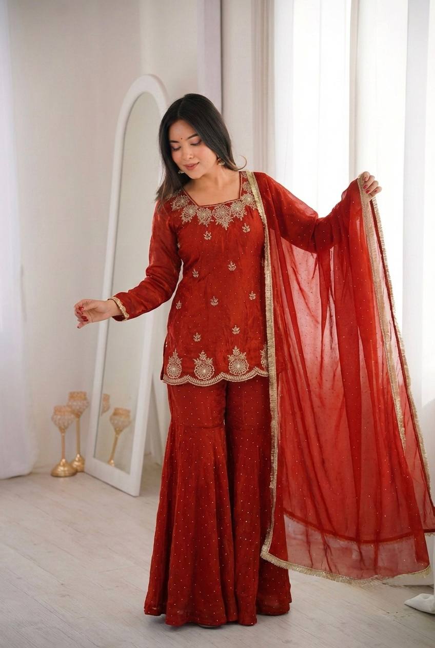 Royal Zarkan Diamond & Sequence Embroidery Festive Collection