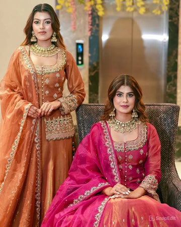 Luxurious New Premium Kurta With Lahenga Set