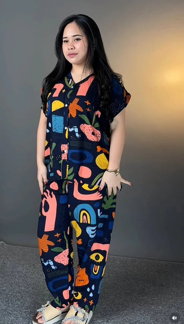 New Designer Lycra Co Ord Set