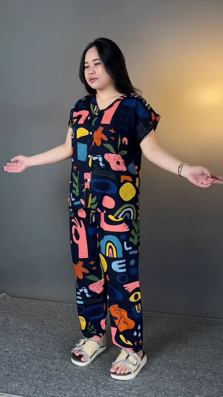 New Designer Lycra Co Ord Set